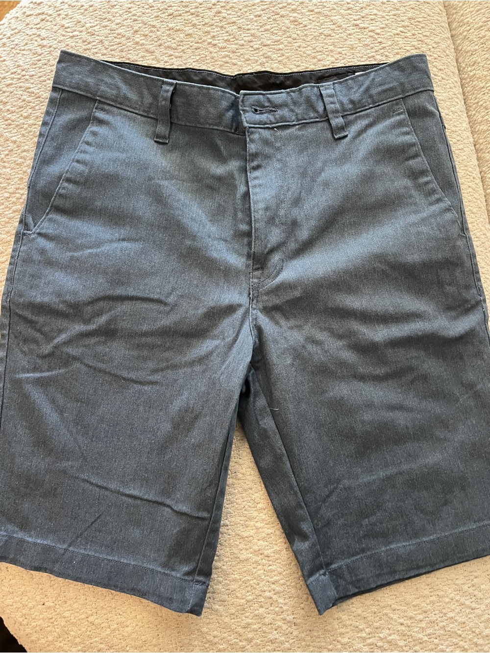Volcom Men's Slate Blue Flat Front Shorts